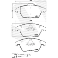 Brake pads for disc brakes