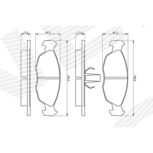 BRAKE PADS FOR DISC BRAKES - 4