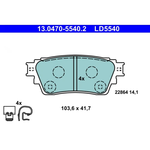 BRAKE PADS FOR DISC BRAKES - 0