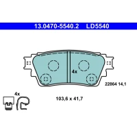 Brake pads for disc brakes