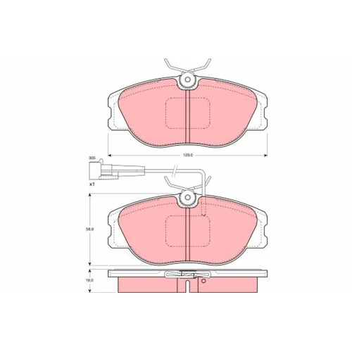 BRAKE PADS FOR DISC BRAKES - 0