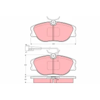 Brake pads for disc brakes