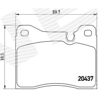 Brake pads for disc brakes