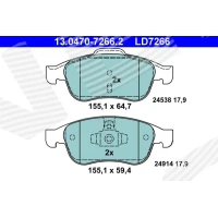 Brake pads for disc brakes