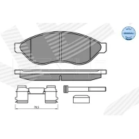 Brake pads for disc brakes