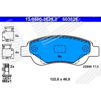 Brake pads for disc brakes