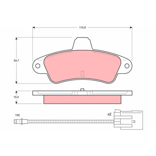 BRAKE PADS FOR DISC BRAKES - 0