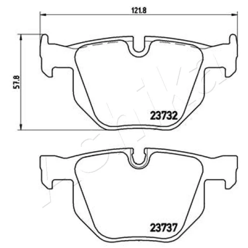 BRAKE PADS FOR DISC BRAKES - 1