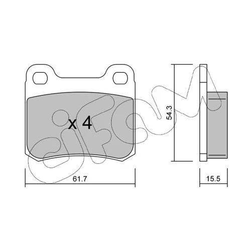 BRAKE PADS FOR DISC BRAKES - 0