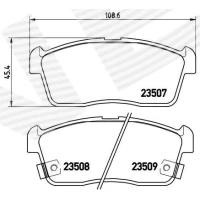 Brake pads for disc brakes