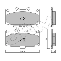 Brake pads for disc brakes