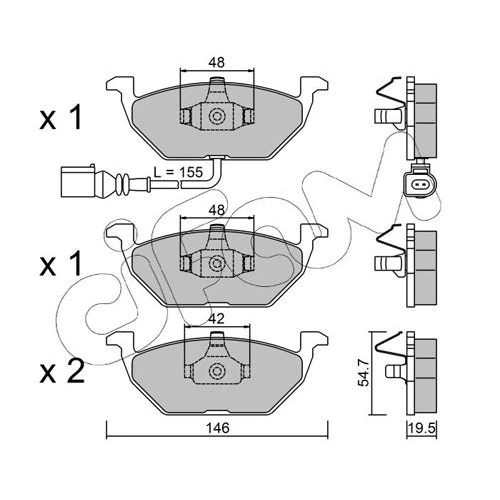 BRAKE PADS FOR DISC BRAKES - 0