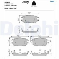 Brake pads for disc brakes