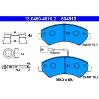 Brake pads for disc brakes