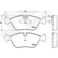 Brake pads for disc brakes