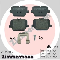 Brake pads for disc brakes