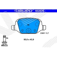 Brake pads for disc brakes