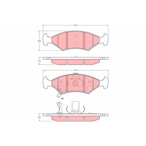 BRAKE PADS FOR DISC BRAKES - 0