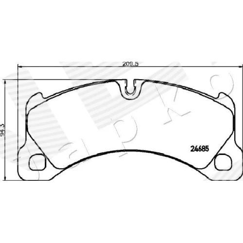 BRAKE PADS FOR DISC BRAKES - 1