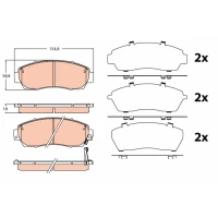 Brake pads for disc brakes