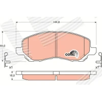 Brake pads for disc brakes