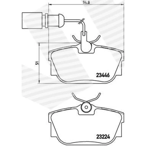 BRAKE PADS FOR DISC BRAKES - 0