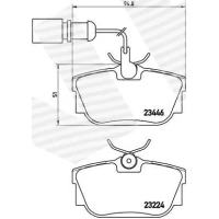 Brake pads for disc brakes