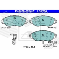 Brake pads for disc brakes