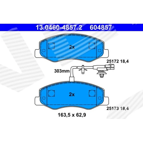 BRAKE PADS FOR DISC BRAKES - 0