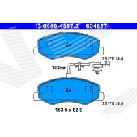 Brake pads for disc brakes