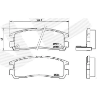 Brake pads for disc brakes