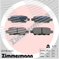 Brake pads for disc brakes