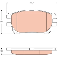 Brake pads for disc brakes