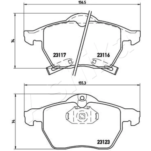 BRAKE PADS FOR DISC BRAKES - 1