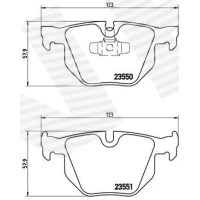 Brake pads for disc brakes