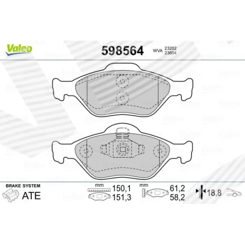 BRAKE PADS FOR DISC BRAKES - 0