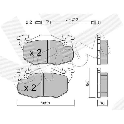 BRAKE PADS FOR DISC BRAKES - 0