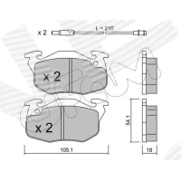 Brake pads for disc brakes