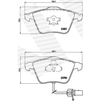 Brake pads for disc brakes