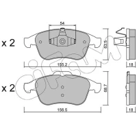 Brake pads for disc brakes