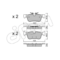 Brake pads for disc brakes