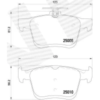 Brake pads for disc brakes