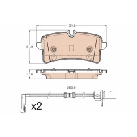 Brake pads for disc brakes