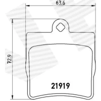 Brake pads for disc brakes