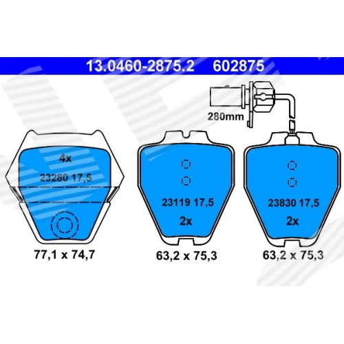 BRAKE PADS FOR DISC BRAKES - 0