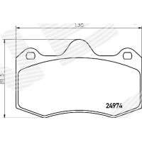 Brake pads for disc brakes