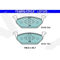 Brake pads for disc brakes