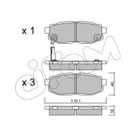 Brake pads for disc brakes