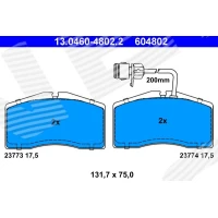 Brake pads for disc brakes