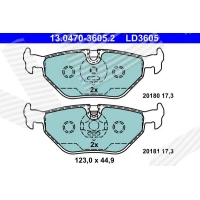 Brake pads for disc brakes